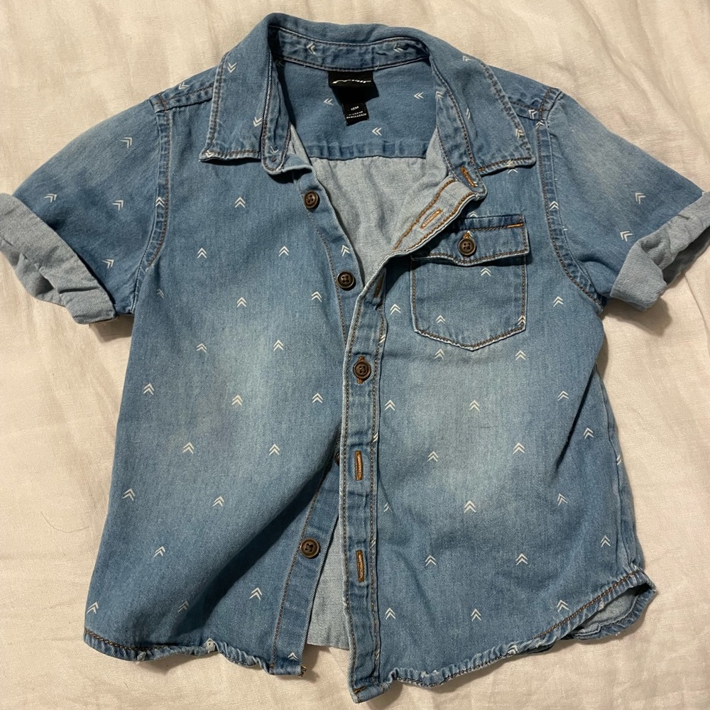 Art Class 18M button up denim shirt - Picture 1 of 4
